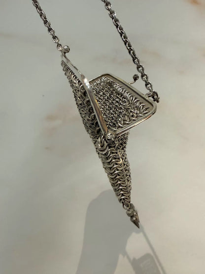 Chrome Hearts Paris exclusive all-silver Shoulder Bag