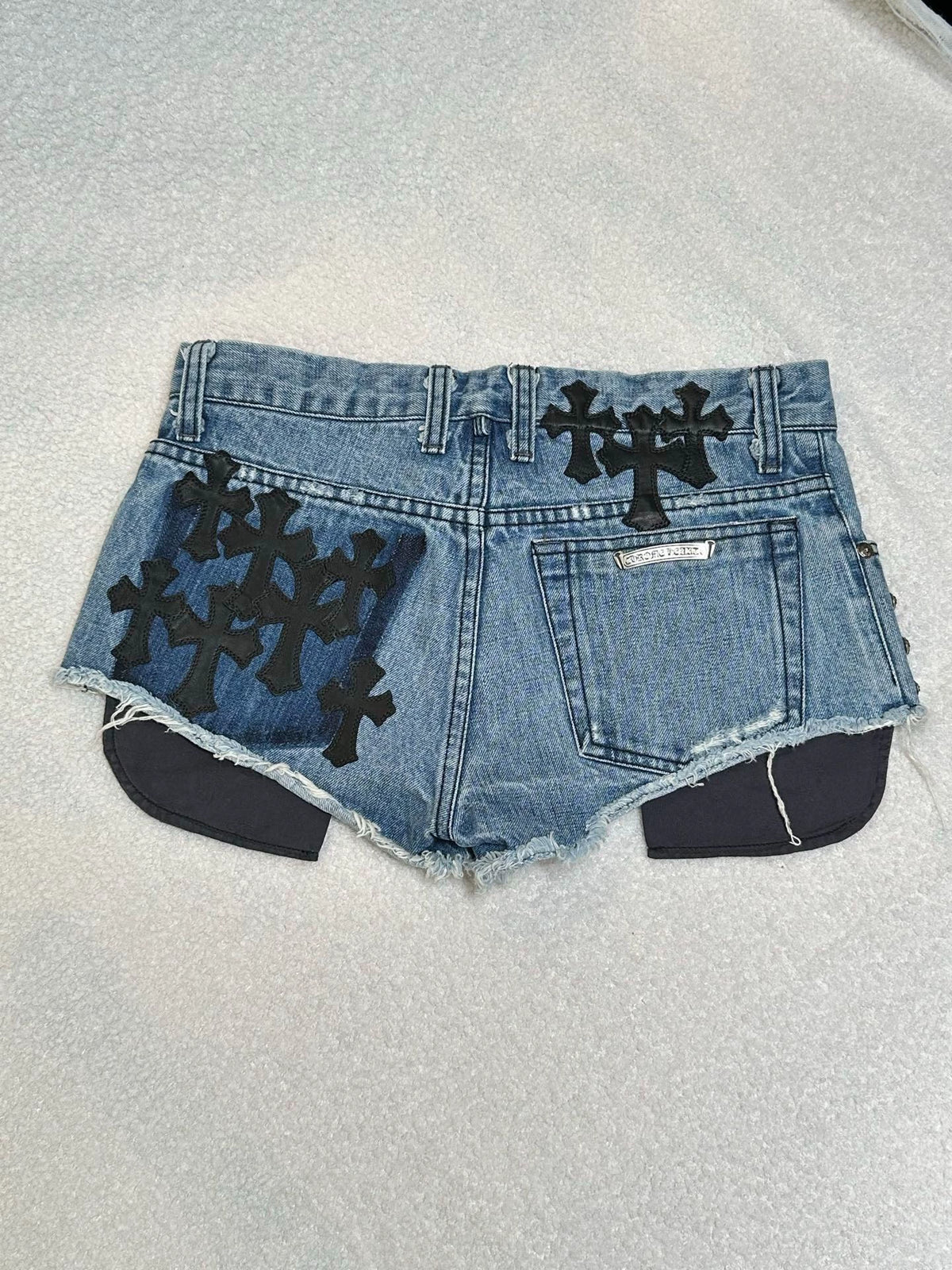Chrome Hearts denim shorts