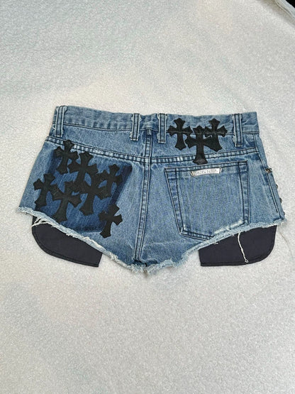 Chrome Hearts denim shorts