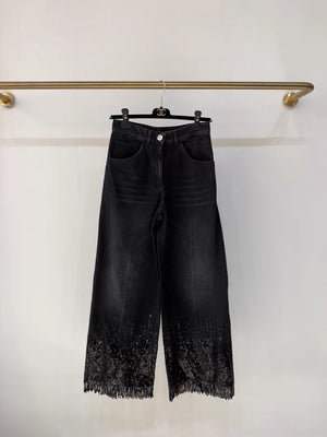 Chanel 25S Black Jeans