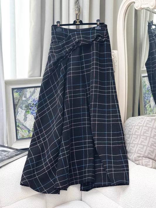 Chanel 24S black colorful skirt
