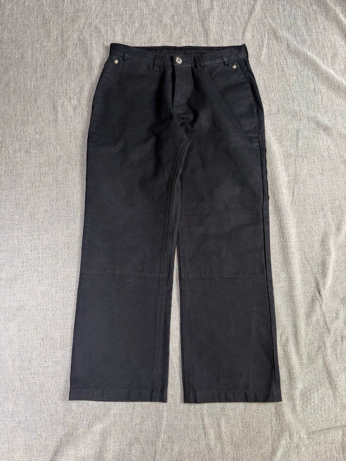 Chrome Hearts cross-patterned leather cargo Pants