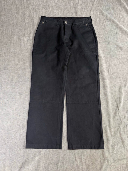 Chrome Hearts cross-patterned leather cargo Pants
