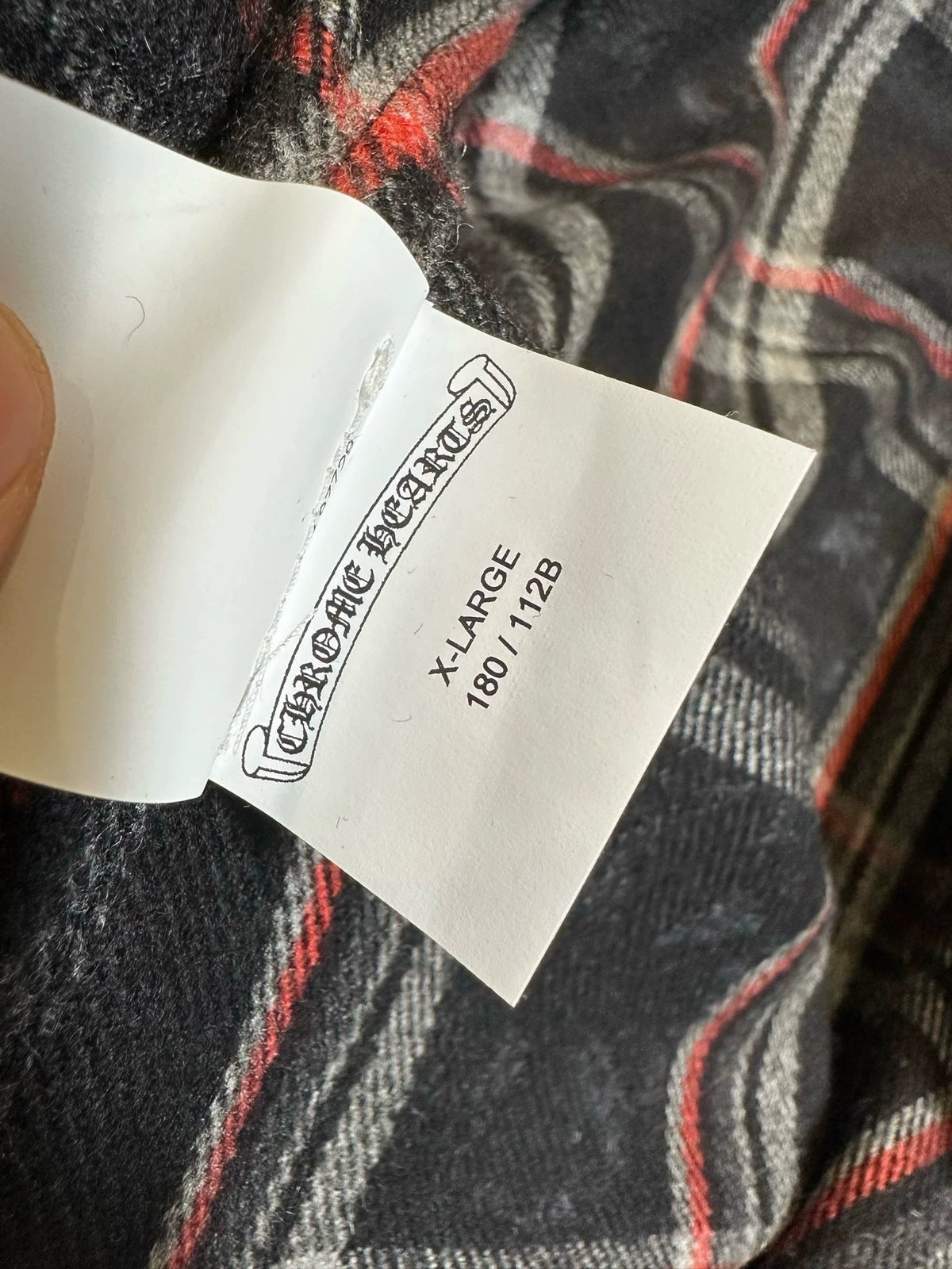 Chrome Hearts cross-patterned cashmere shirt