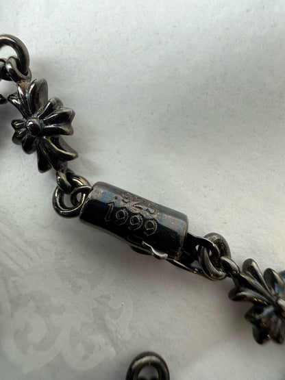 Chrome Hearts Sterling Silver Tiny E Necklace