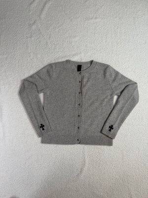 Chrome Hearts grey cashmere cardigan