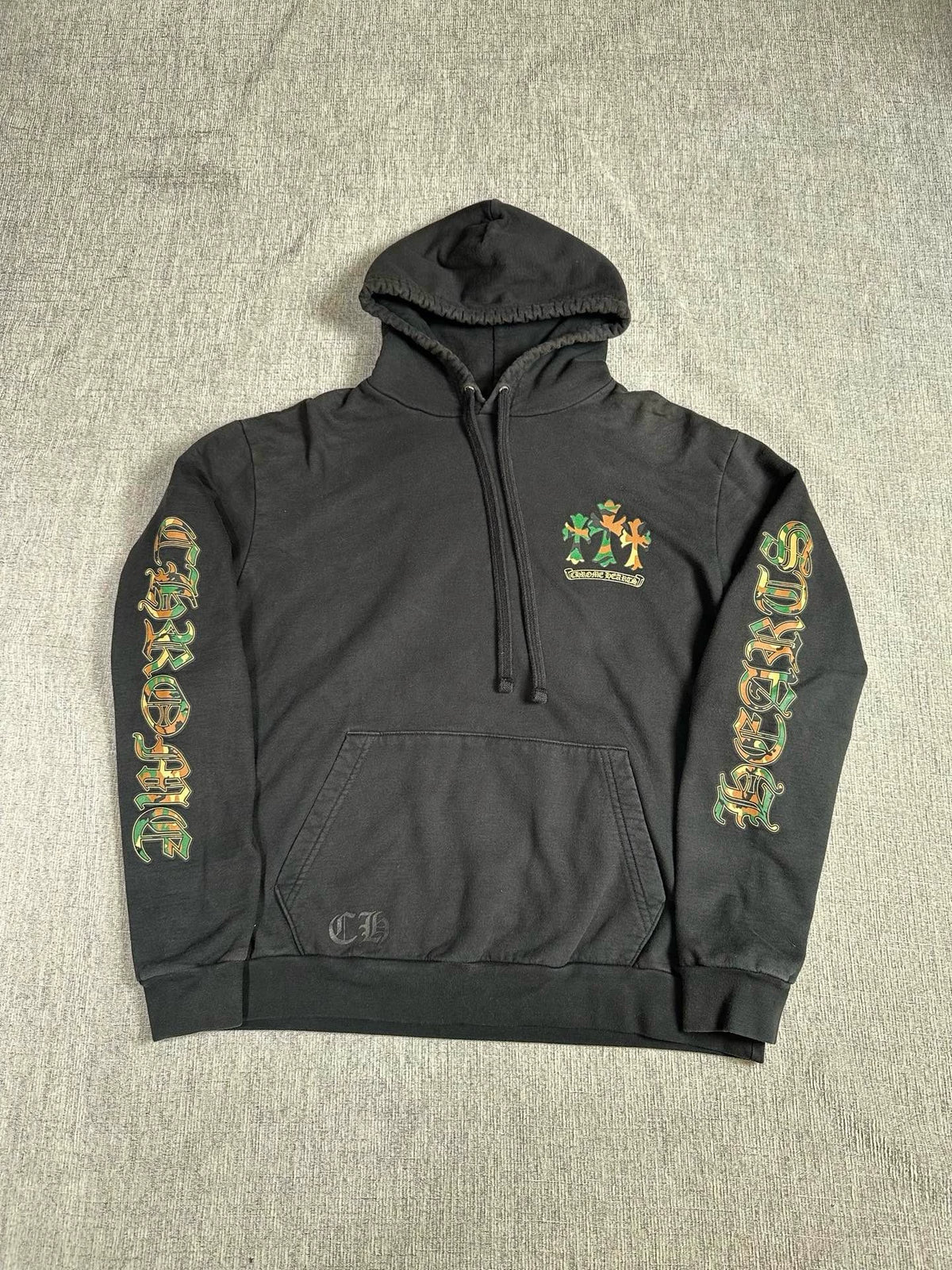 Chrome Hearts triple cross horseshoe hoodie