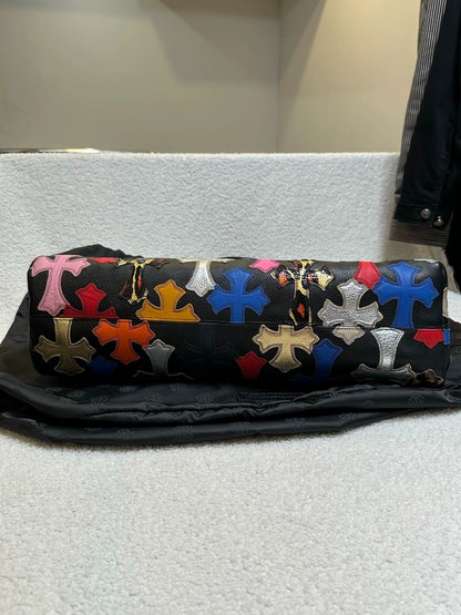 Chrome Hearts large leather tote bag