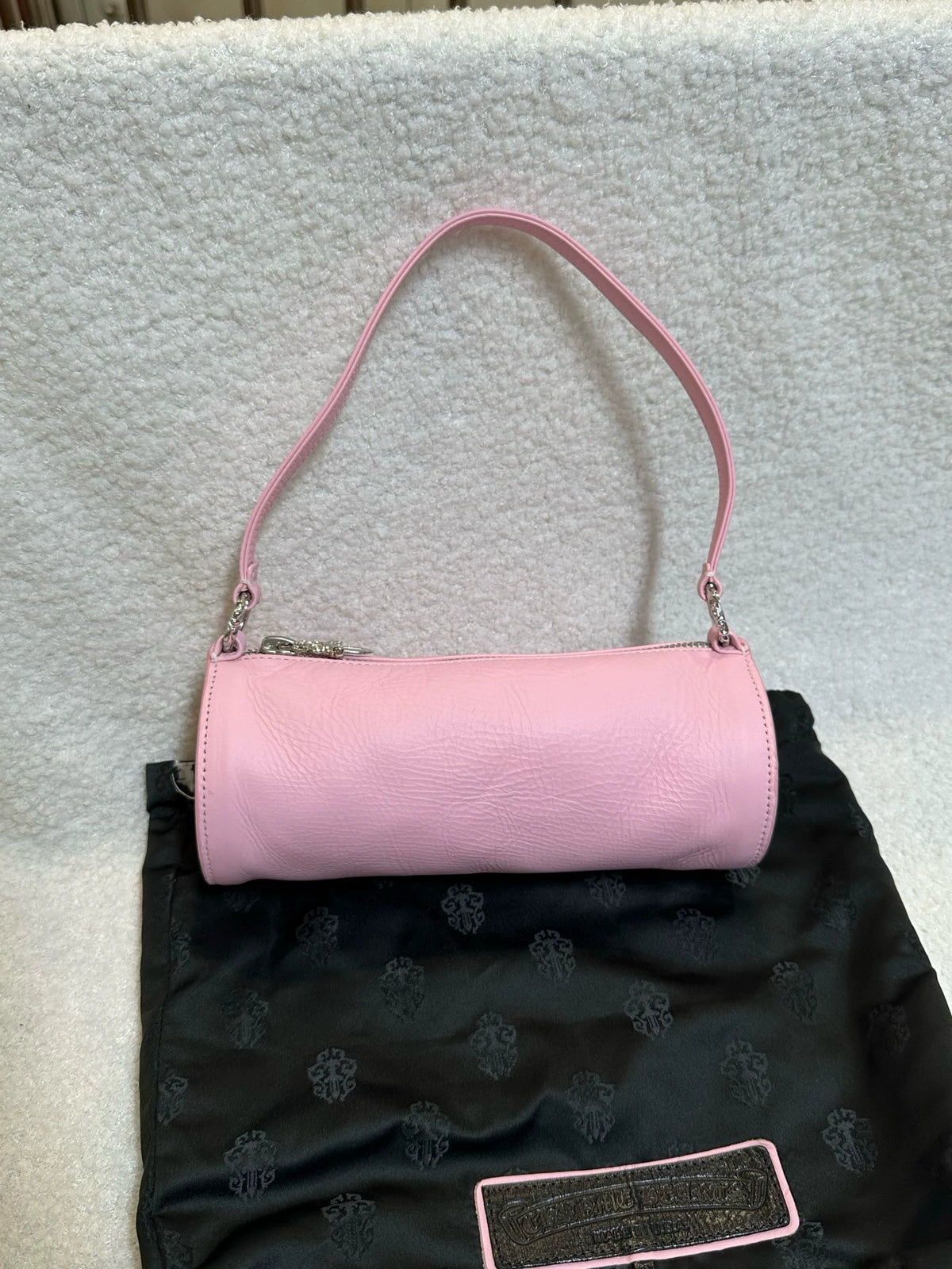 Chrome Hearts mini cylindrical bag
