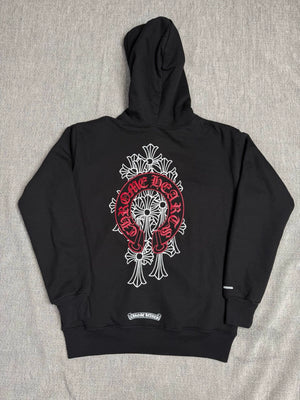 Chrome Hearts horseshoe cross Sanskrit logo hoodie