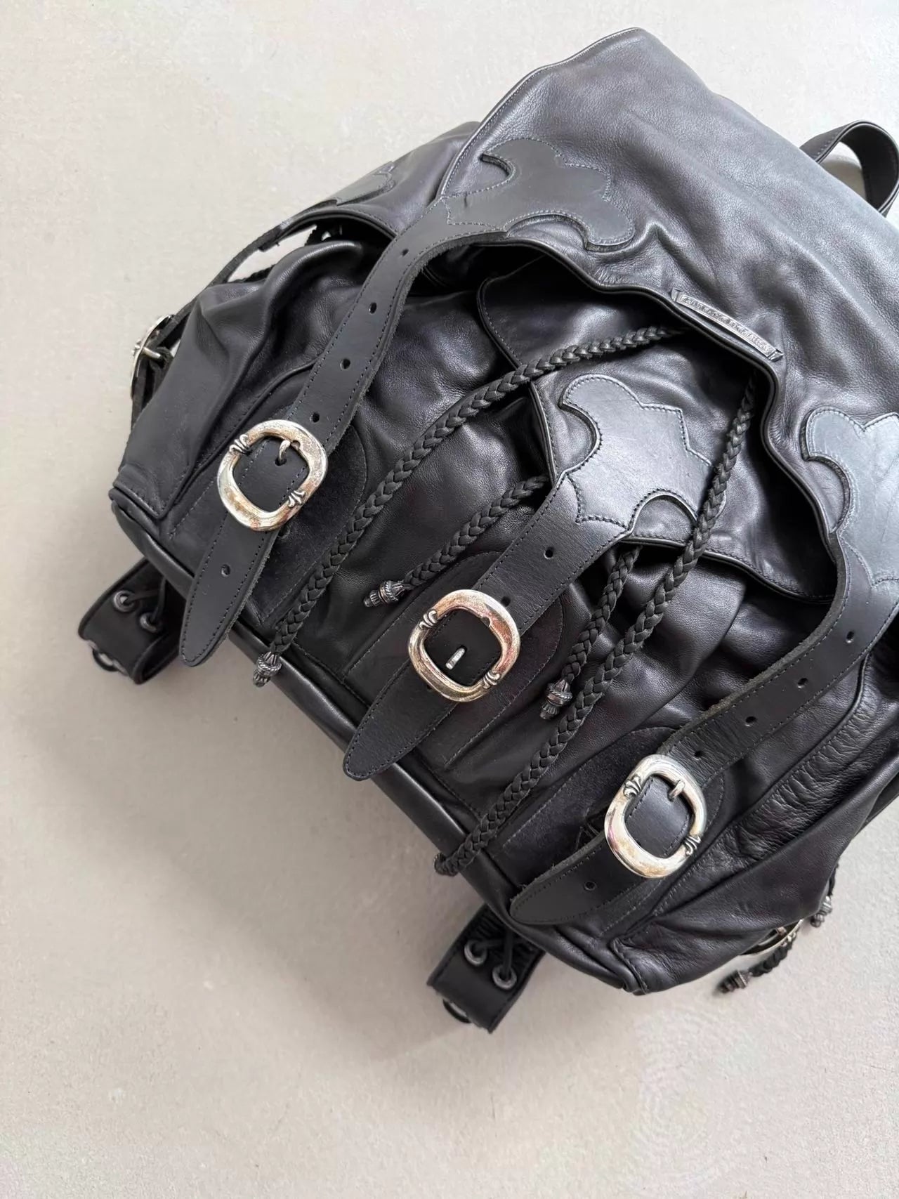 Chrome Hearts Large Leather Backpack