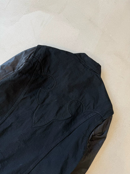 Chrome Hearts Fleur Flame Jacket with Leather Sleeves