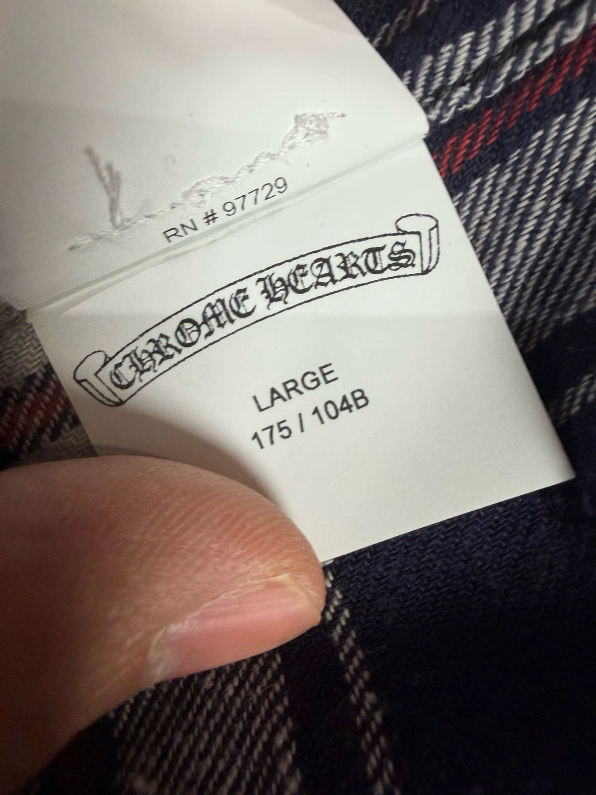 Chrome Hearts blue cross-pattern all-over print shirt/jacket