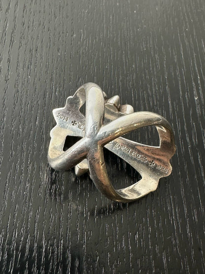 Chrome Hearts Sterling Silver Pink Infinity Ring