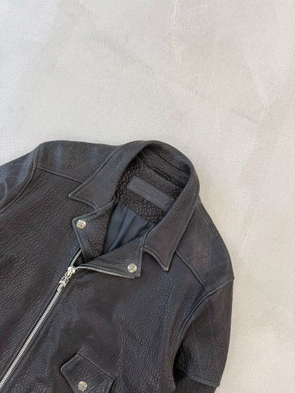 Chrome Hearts lambskin motorcycle Jacket