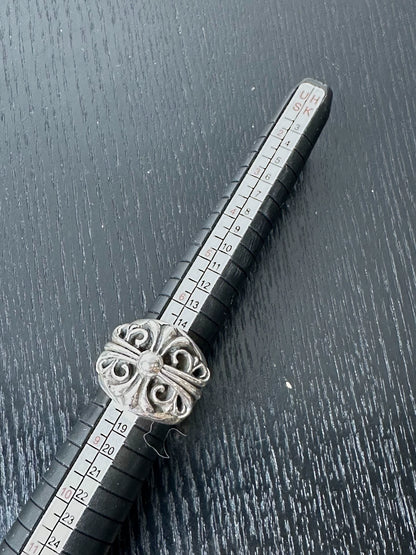 Chrome Hearts Sterling Silver Keep Guardian Wide Ring
