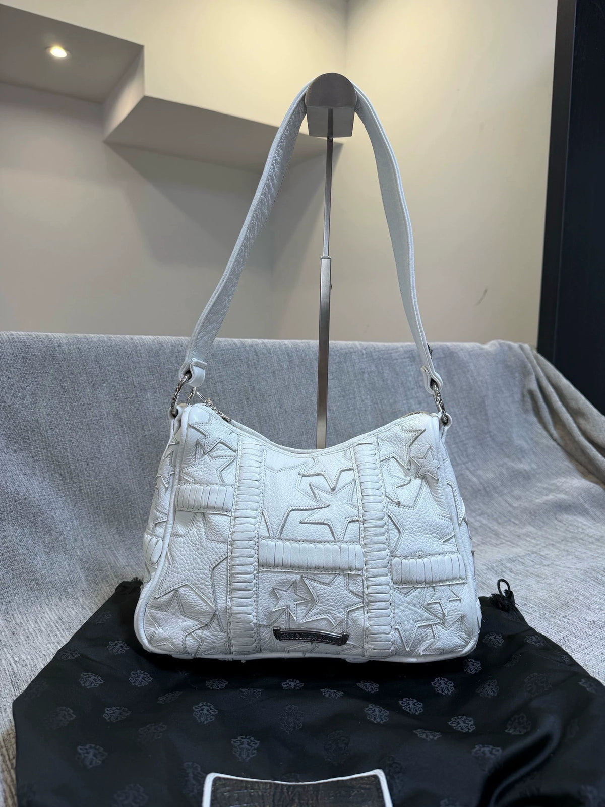Chrome Hearts star-patterned medium shoulder bag