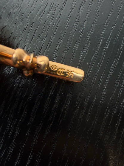 Chrome Hearts 22k gold emerald Necklace
