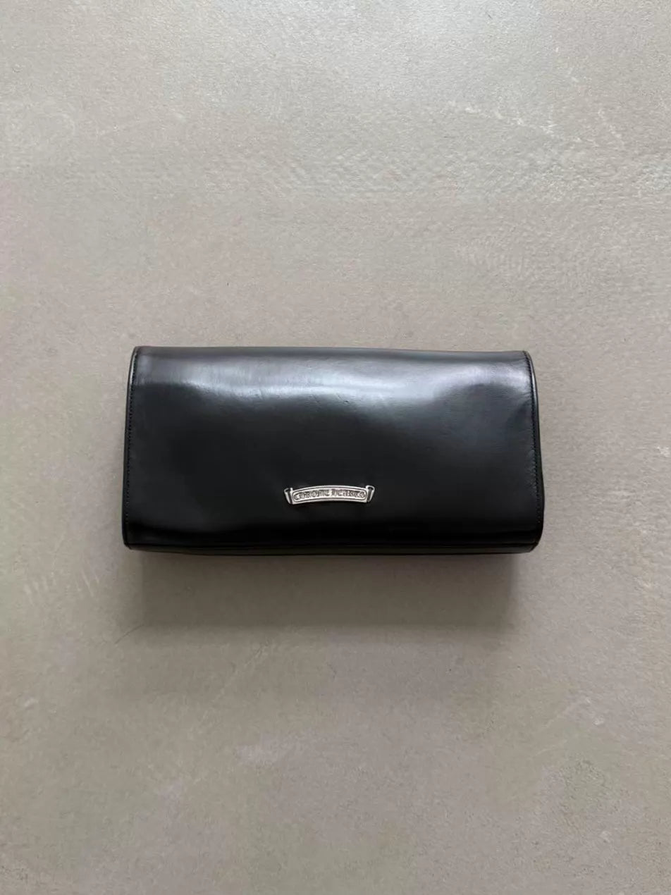 Chrome Hearts Scout Flower Silver Clutch/Wallet