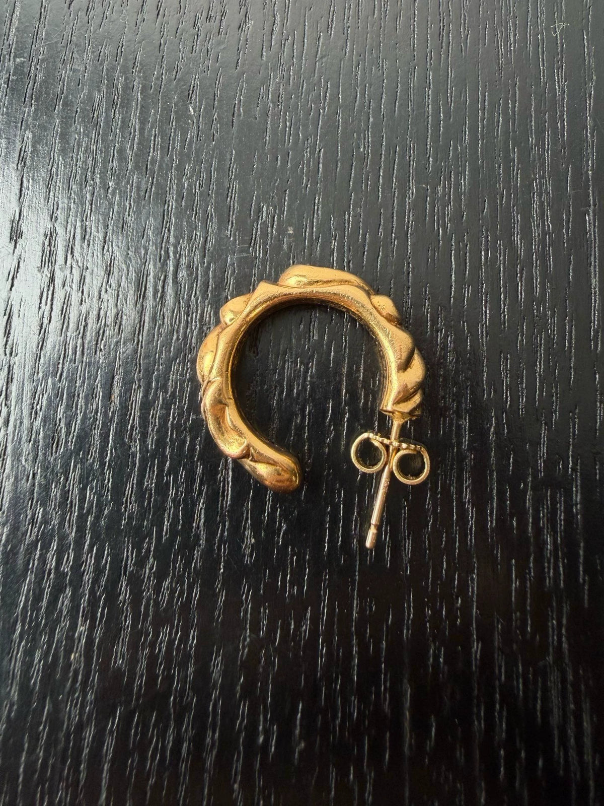 Chrome Hearts 22k Gold SBT Wave Earrings