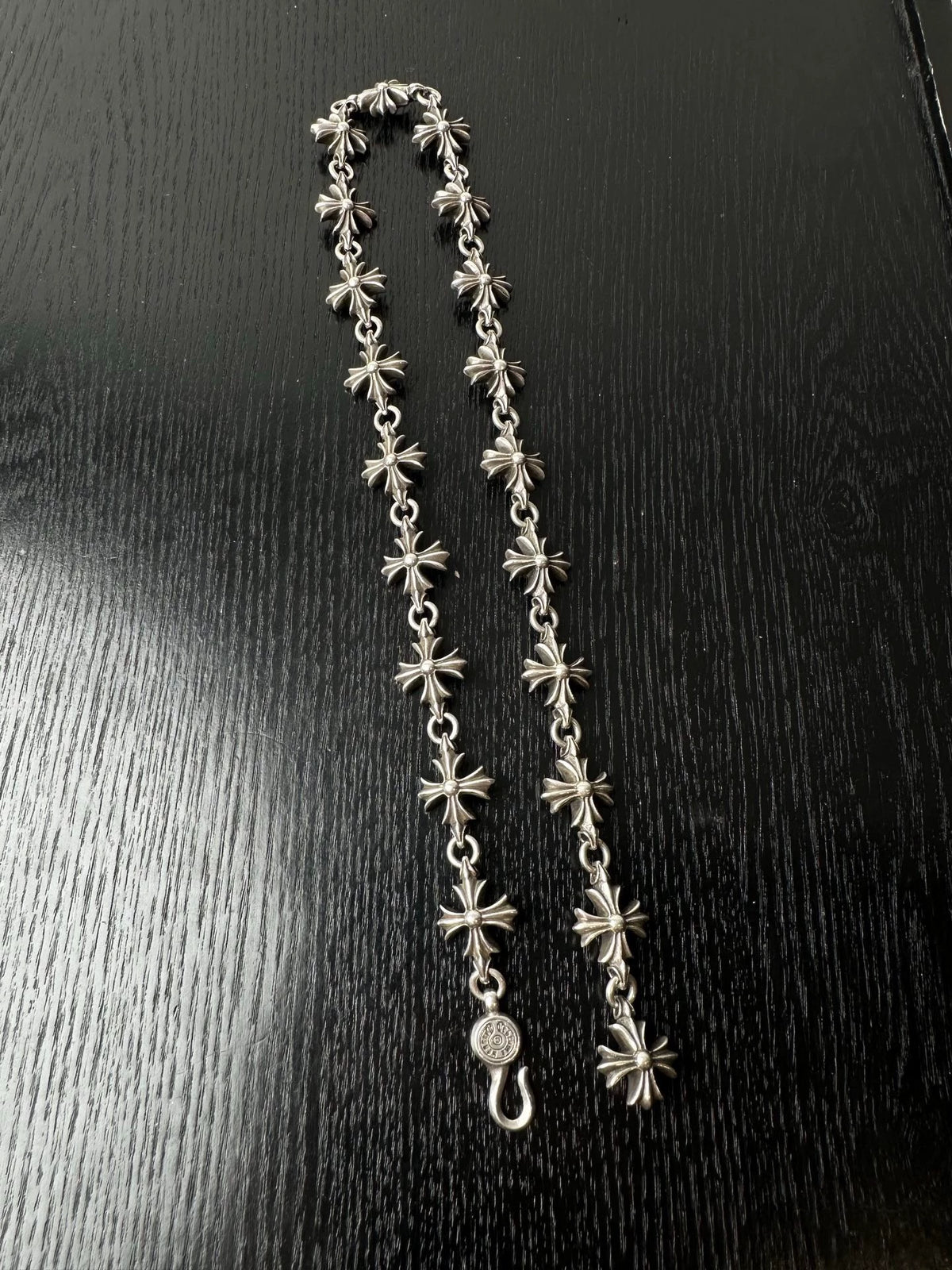 Chrome Hearts Sterling Silver Plus Cross Necklace