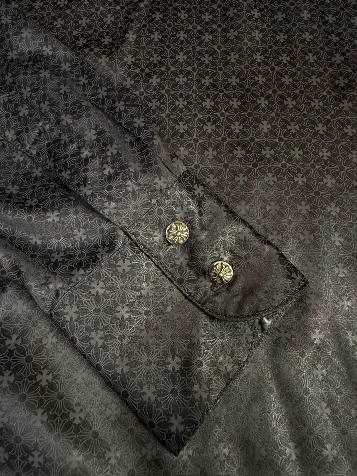 Chrome Hearts black silk Shirt
