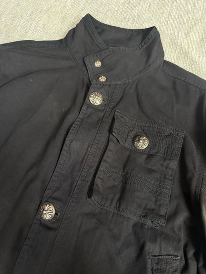 Chrome Hearts lambskin and leather-sleeved M65 Jacket
