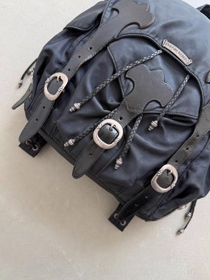 Chrome Hearts Large Nylon and Leather Backpack