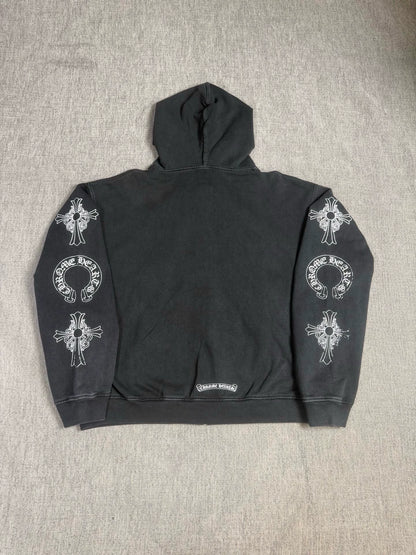 Chrome Hearts Limited Edition Friends & Family Washed Zip-Up Hoodie