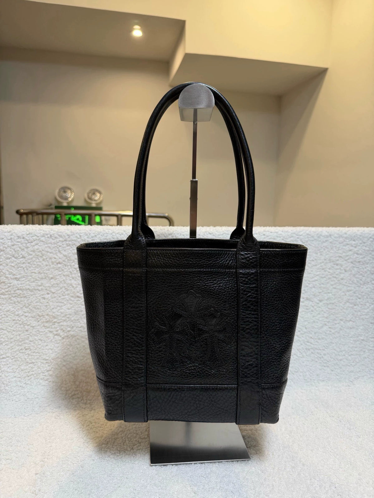 Chrome Hearts Black Mini Tote Bag