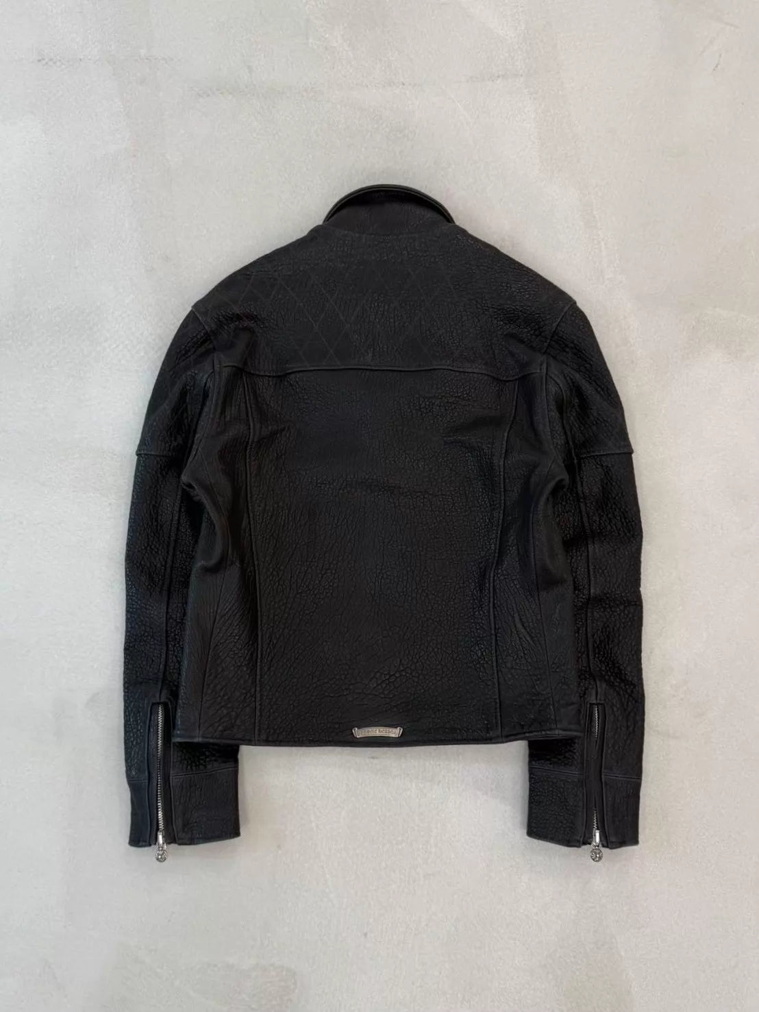 Chrome Hearts lambskin motorcycle Jacket