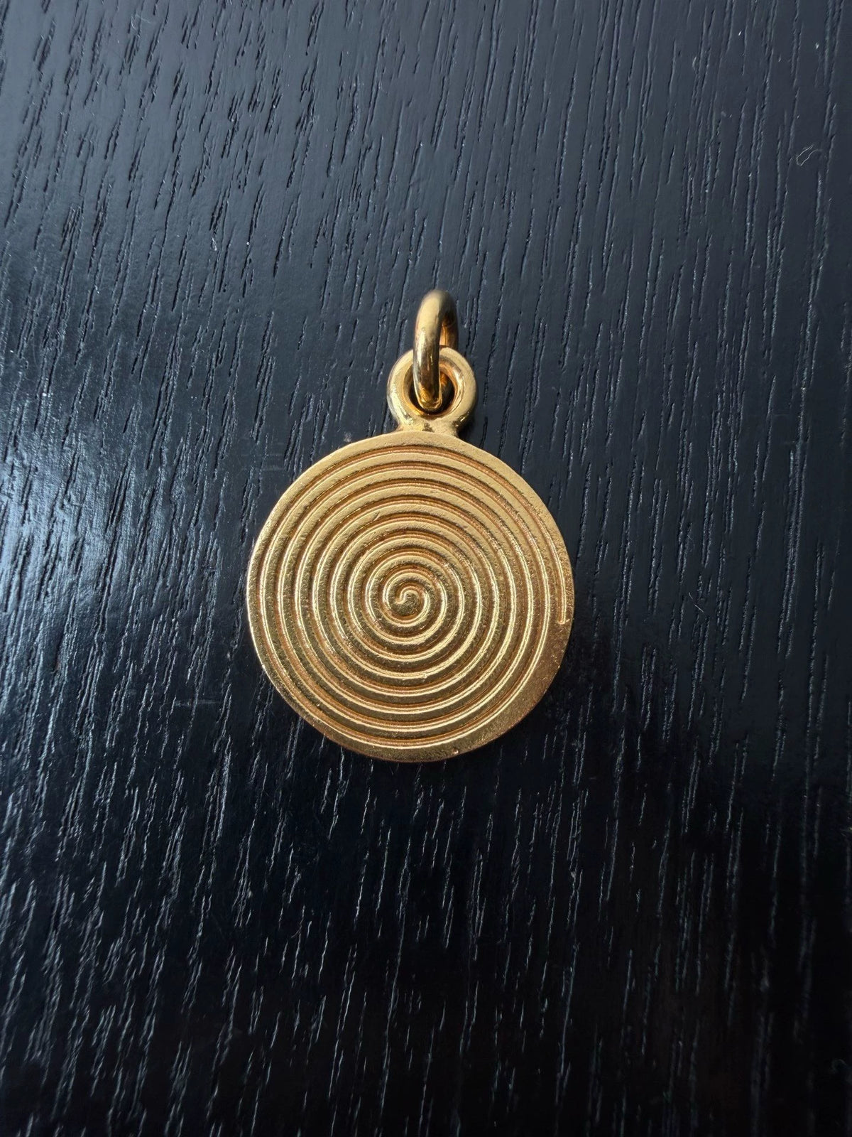 Chrome Hearts 22k gold Foti Harris round pendant