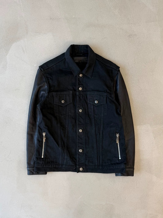 Chrome Hearts Fleur Flame Jacket with Leather Sleeves
