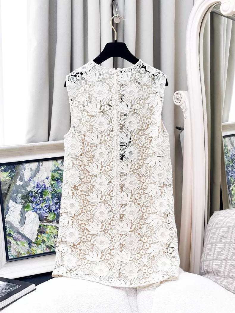 Prada beige two-piece dress