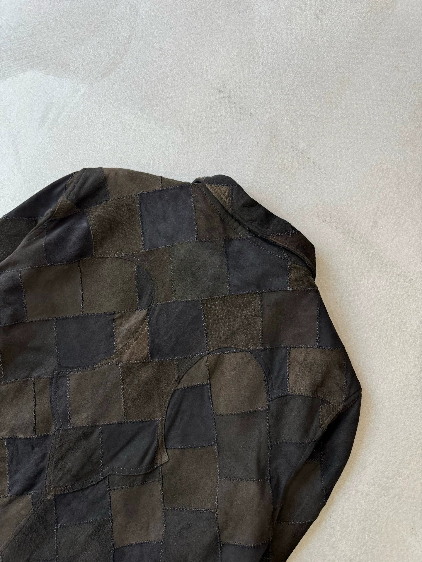 Chrome Hearts Fleur Flame Shirt with Leather Trim