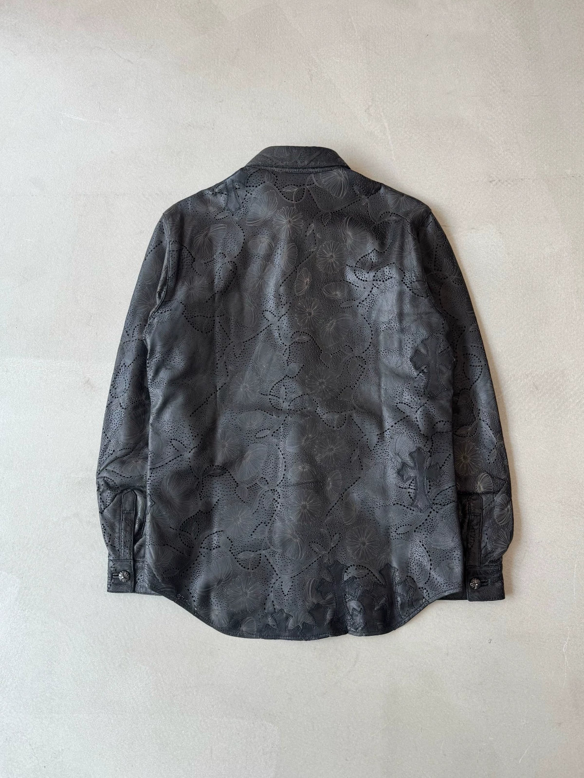 Chrome Hearts 1 of 1 Embossed Design 20 Cross Patchwork Shirt