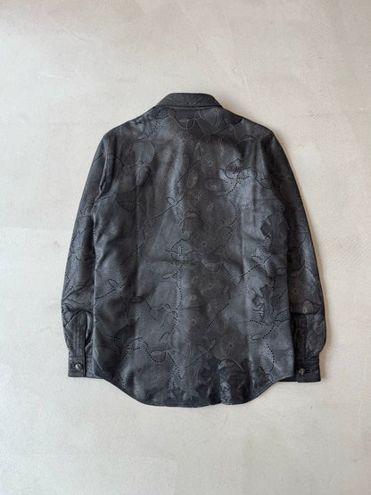 Chrome Hearts 1 of 1 Embossed Design 20 Cross Patchwork Shirt