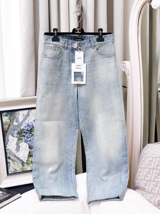 Chanel 24K light blue jeans