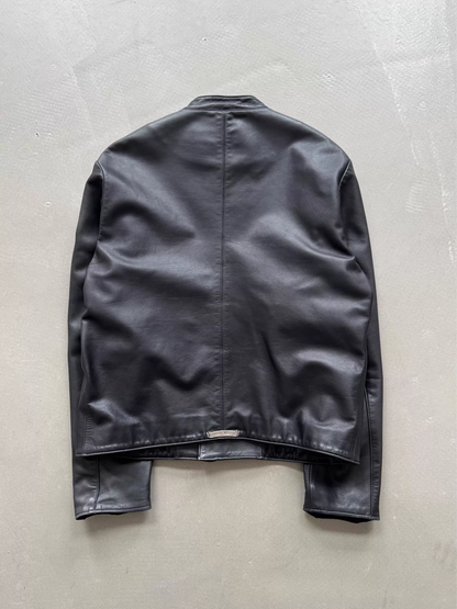 Chrome Hearts Iris Silver Embroidered Racing Motorcycle Jacket