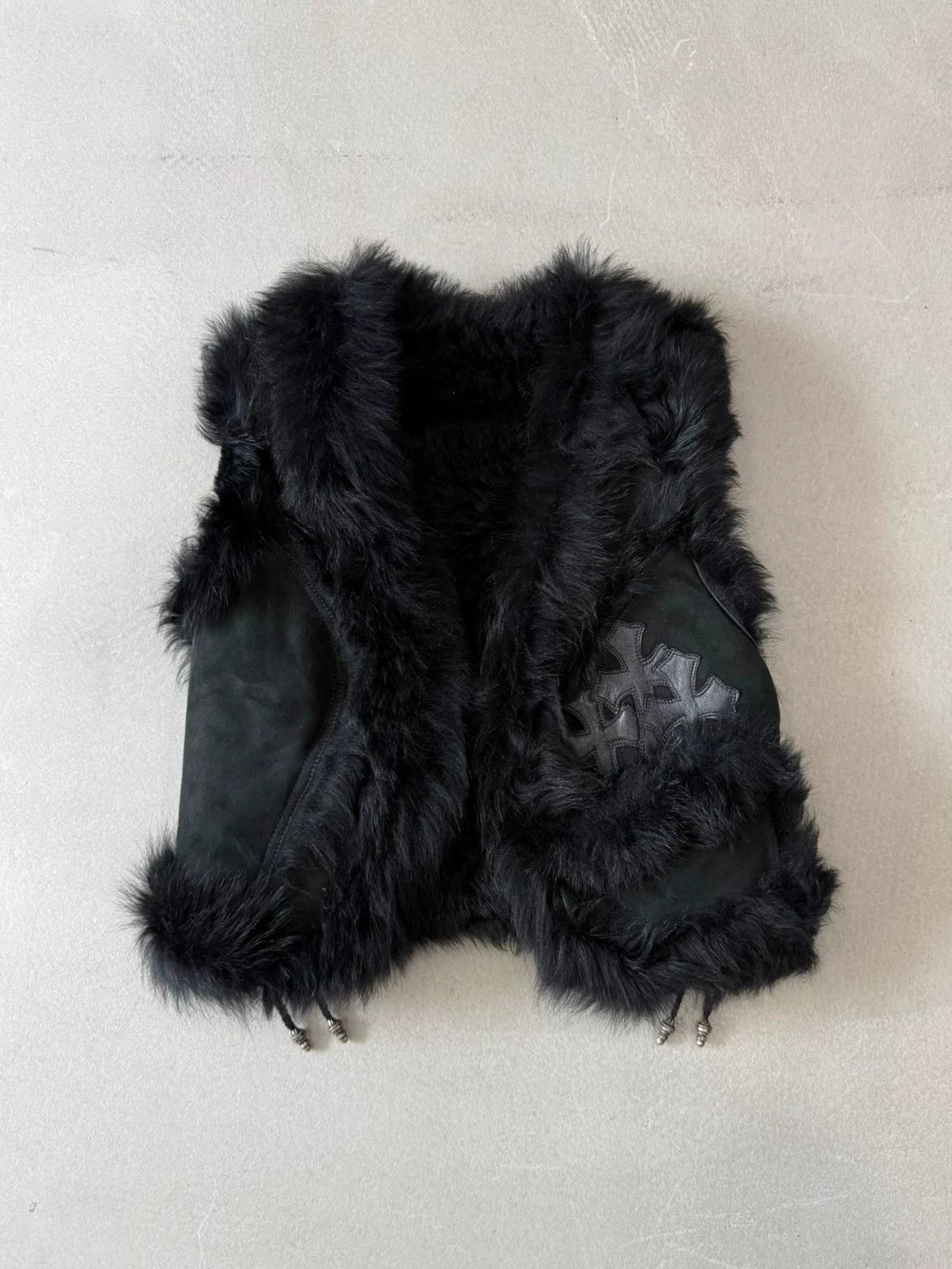 Chrome Hearts Multi-Cross Fur Vest