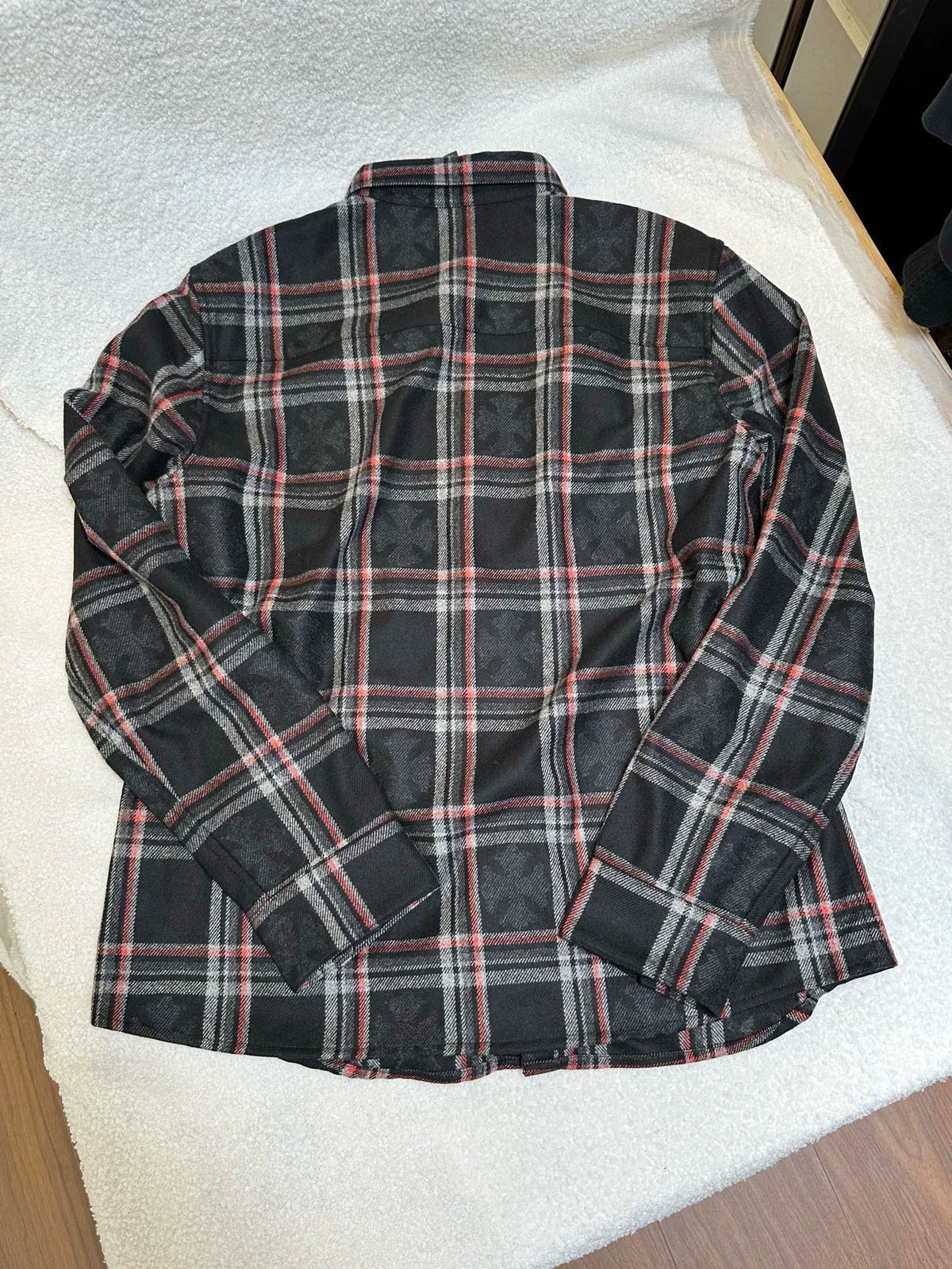 Chrome Hearts cross-patterned cashmere shirt