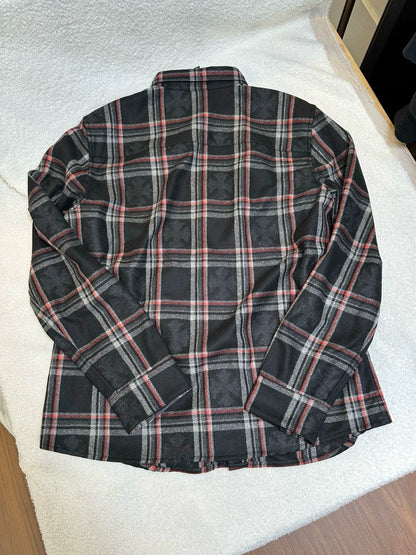 Chrome Hearts cross-patterned cashmere shirt