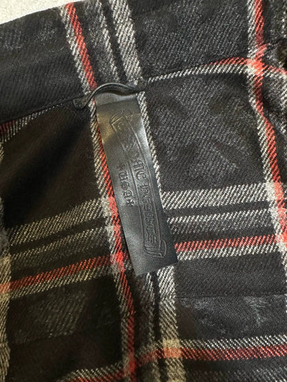 Chrome Hearts cross-patterned cashmere shirt
