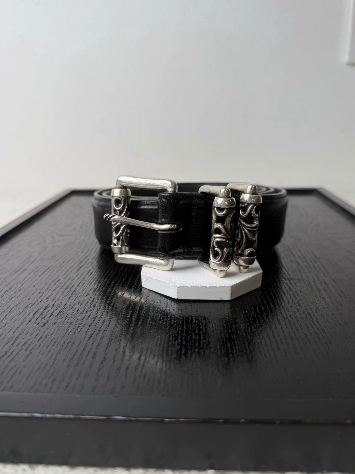 Chrome Hearts Double Scroll Vines Wide Belt