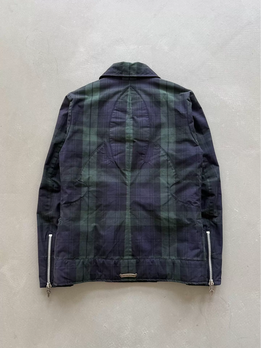 Chrome Hearts double-breasted silver-buttoned Coat