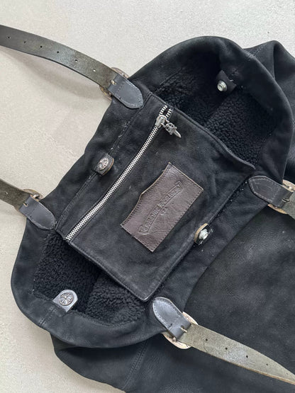 Chrome Hearts Gunslinger Snap-on Fur Tote Bag