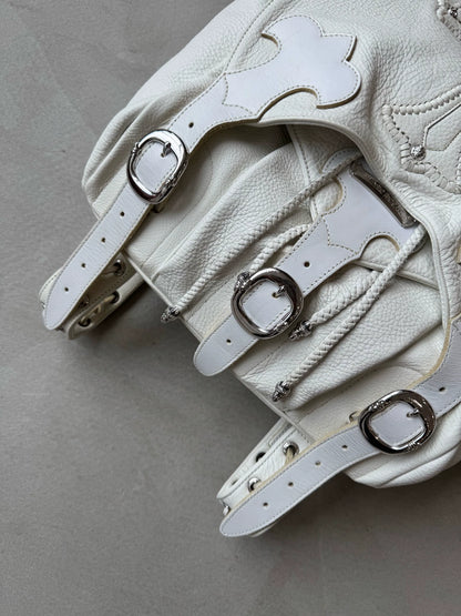 Chrome Hearts White Cross Patchback Backpack