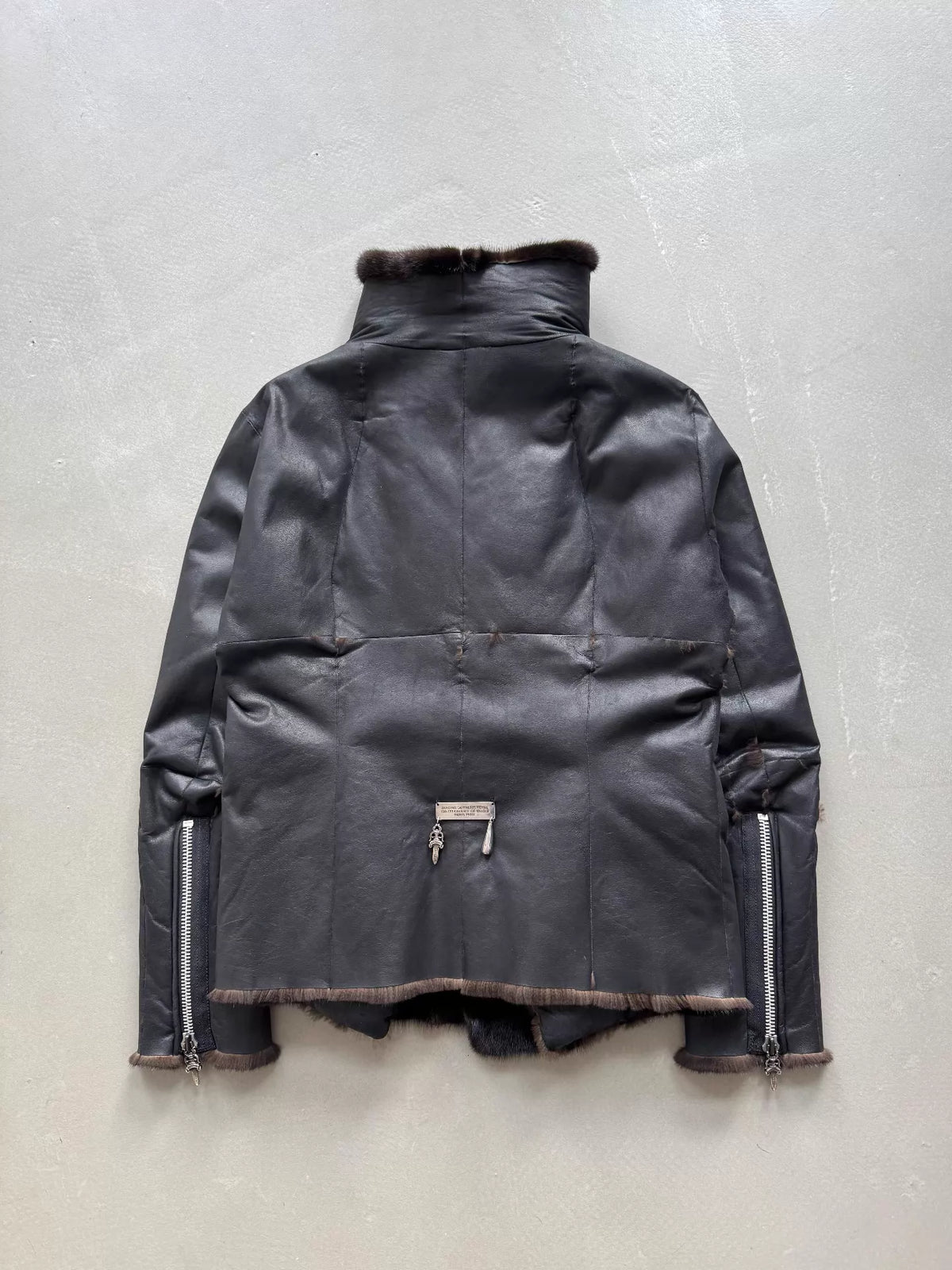 Chrome Hearts x Rick Owens Mink Fur Lined Jacket