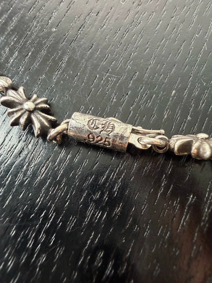 Chrome Hearts Sterling Silver Tiny Cross Necklace