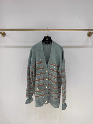 Chanel 24K Blue and Brown Cardigans